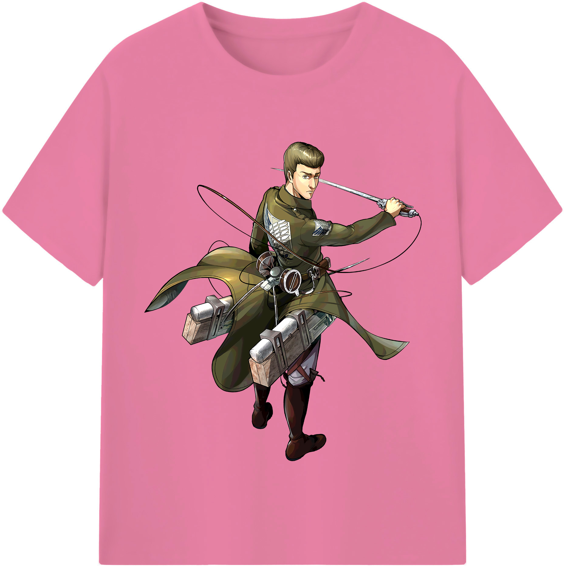 （画像用） 進撃の巨人 Attack on Titan 綿100％半袖Tシャツ（フロントプリント）